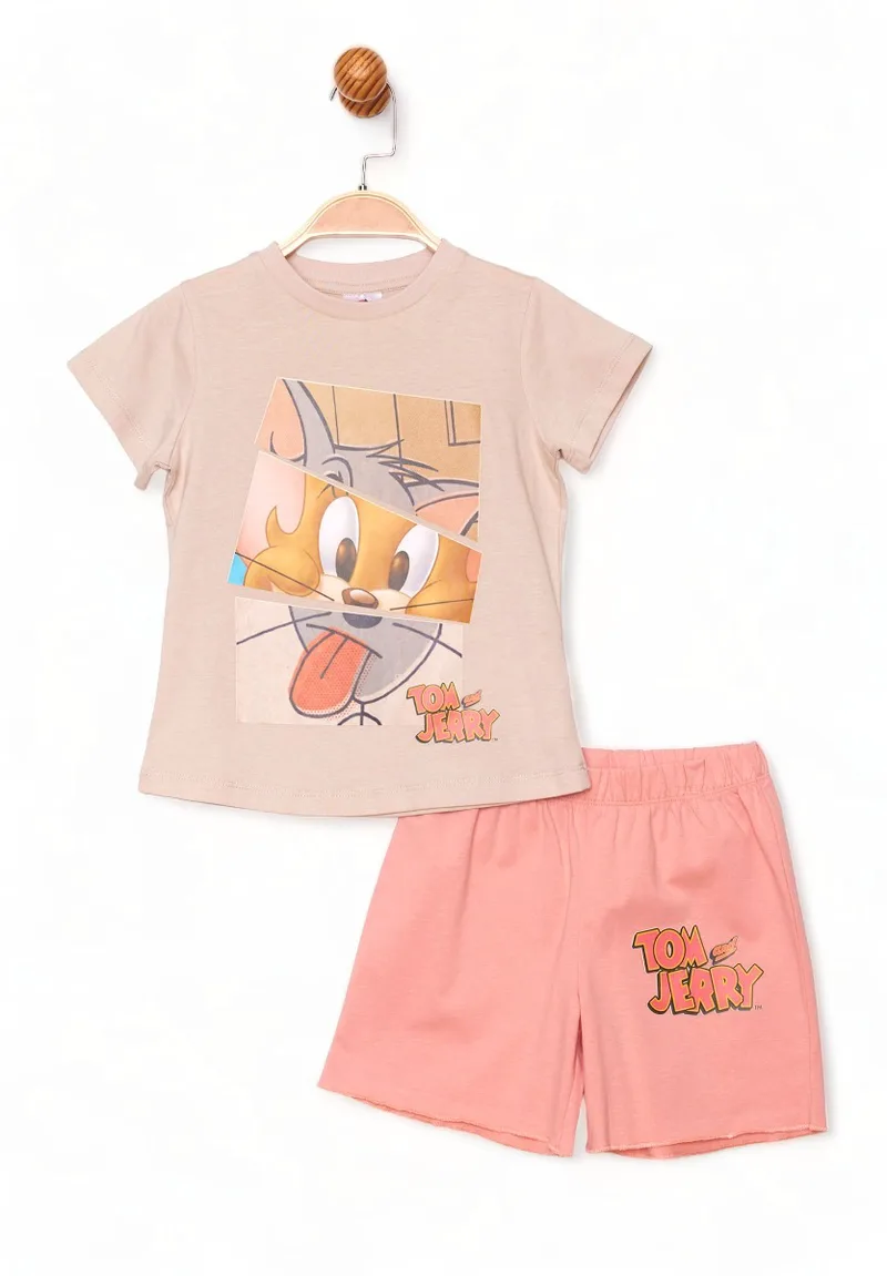 Πιτζάμα παιδική για κορίτσι Cimpa Tom & Jerry TJ19630-Μπεζ