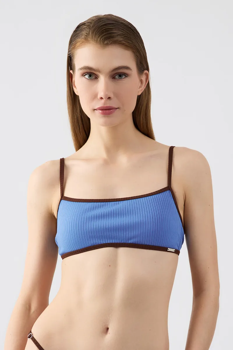 Minerva γυναικείο μαγιό bikini top ριπ μπουστάκι δετό "Fulani"-9203B-665