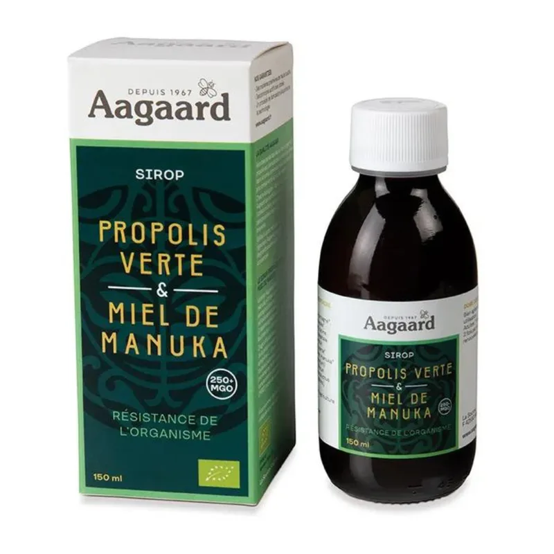 Aagaard Propolis Green Propolis Syrup & Organic Manuka Honey 150ml