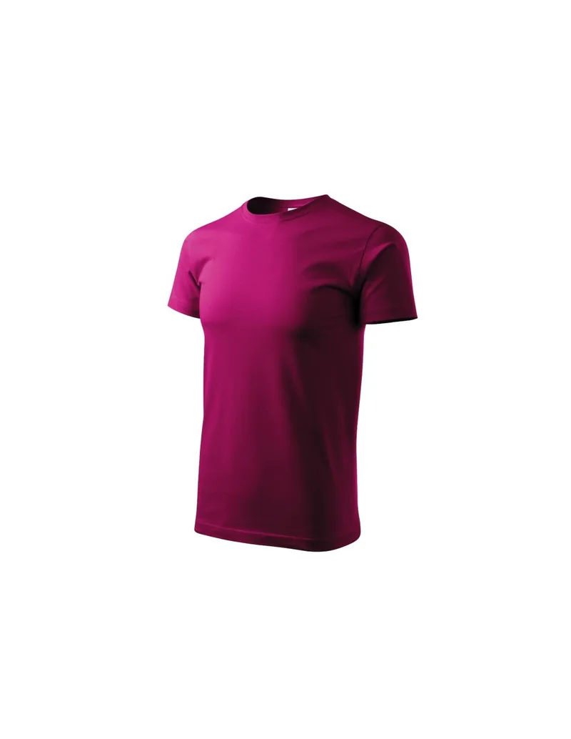 Malfini Basic Ανδρικό Διαφημιστικό T-shirt Κοντομάνικο σε Φούξια Χρώμα MLI-12949