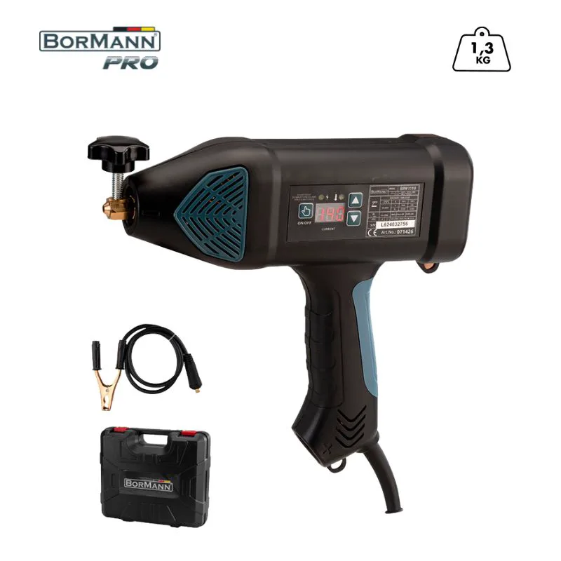 BORMANN BIW1110 Φορητό Πιστόλι Ηλεκτροσυγκόλλησης Inverter 140A,1,6-3,2mm,Ψηφιακή Οθόνη 071426