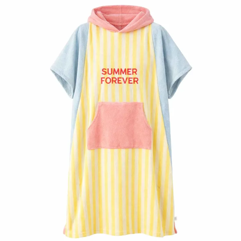 Bathing Poncho - Summer Forever - Ροζ and Yellow - Adult