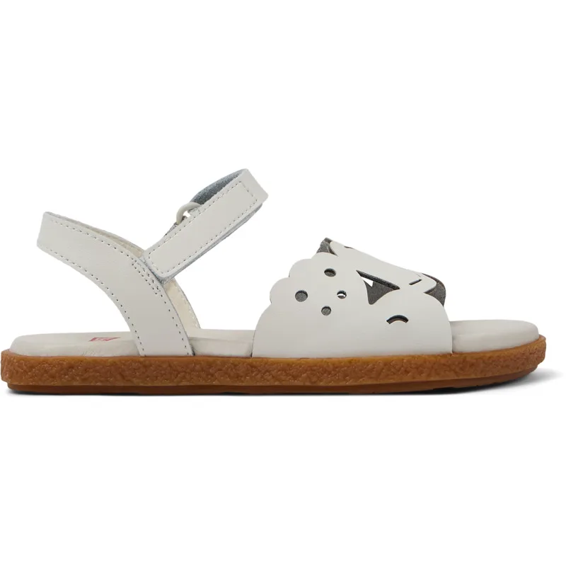 CAMPER Twins - Πέδιλα Για Κορίτσια - Λευκό, Μέγεθος 32, Smooth leather
