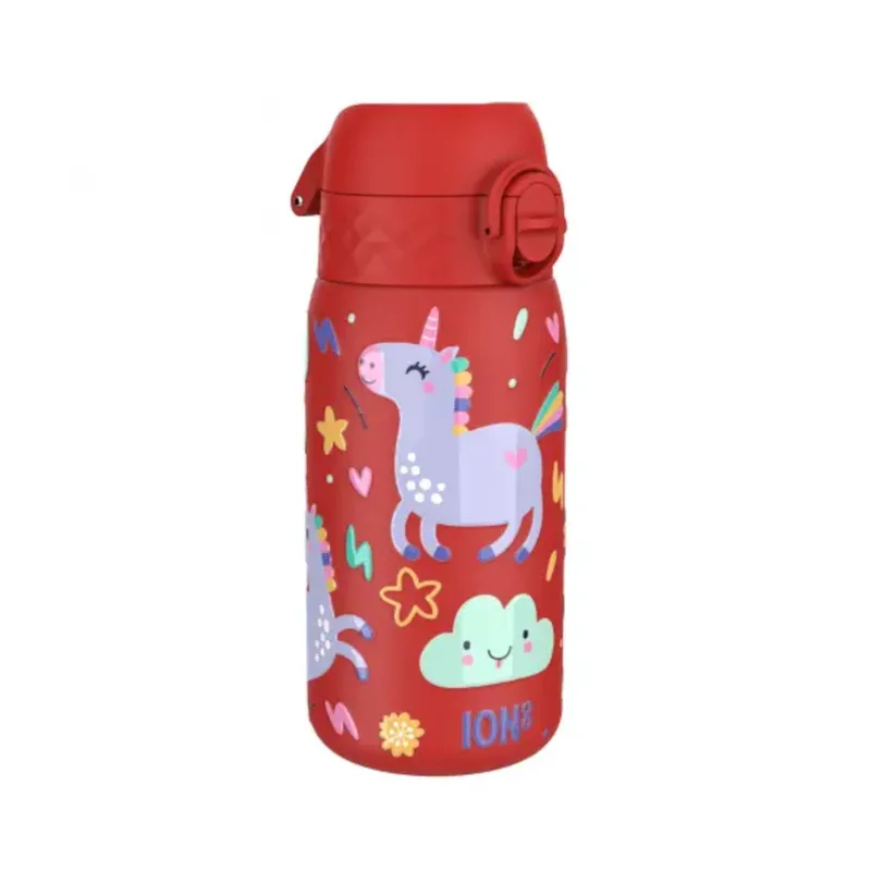 Παγούρι Mεταλλικό Ion8 400ml Mονόκεροι Red I8SS400PRUNI