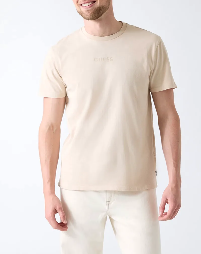 GUESS SS BSC QUATTRO G MIST TEE ΜΠΛΟΥΖΑ ΑΝΔΡΙΚΟ M6GI27K3249-F1PV Biege