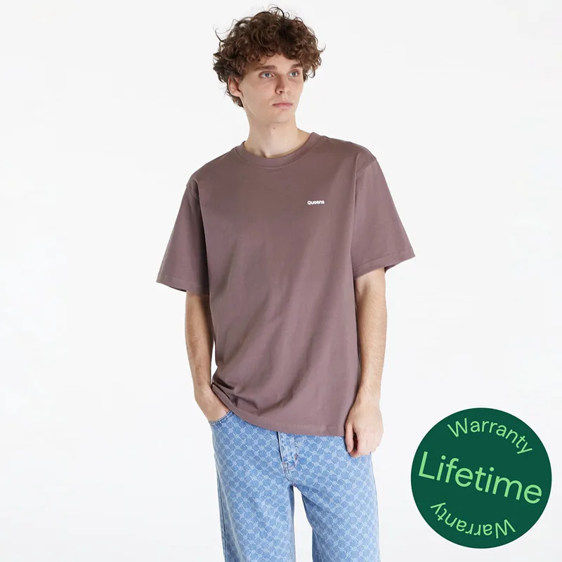 T-shirt Queens Men's Essential T-Shirt With Contrast Print Mauve M