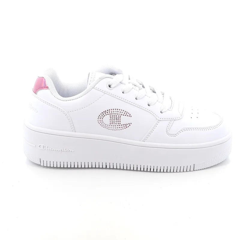 Παιδικό Χαμηλό Casual για Κορίτσι Champion Rd18 Platform Glitter G Gs Low Cut Shoe Χρώματος Λευκό S32872-WW010