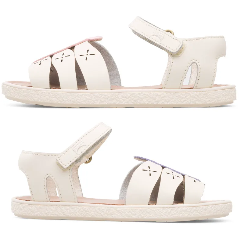 CAMPER Twins - Πέδιλα Για Κορίτσια - Μπεζ, Μέγεθος 31, Smooth leather