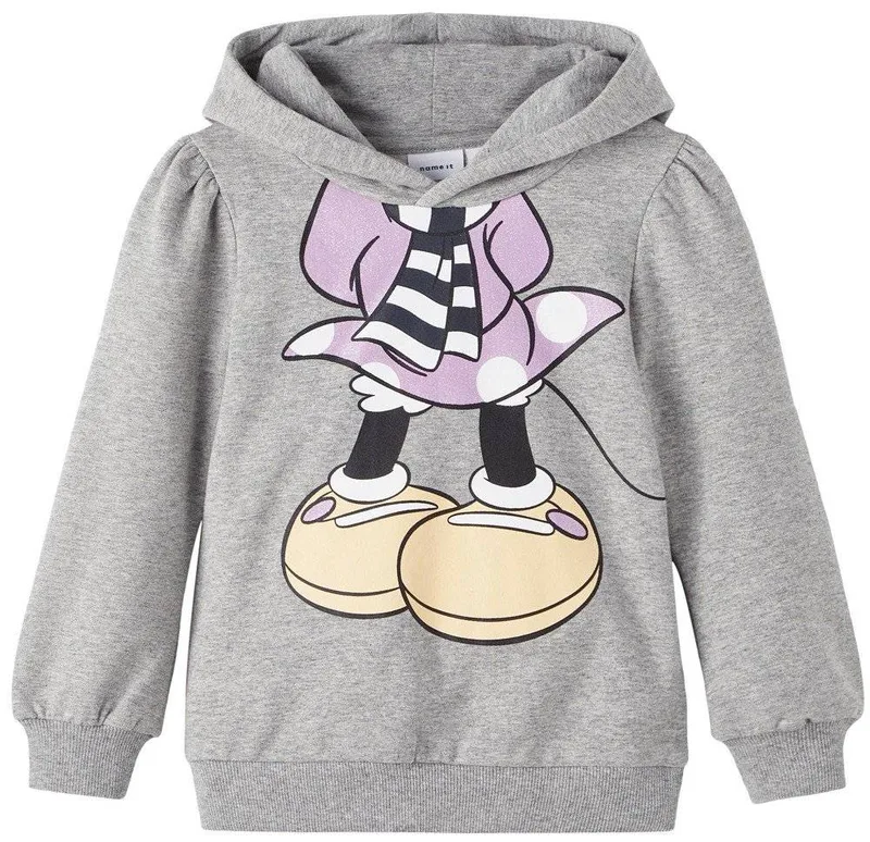 HOODIE NAME IT 13207514 NMFABSI ΓΚΡΙ ΜΕΛΑΝΖΕ (116 CM)-(6 ΕΤΩΝ)