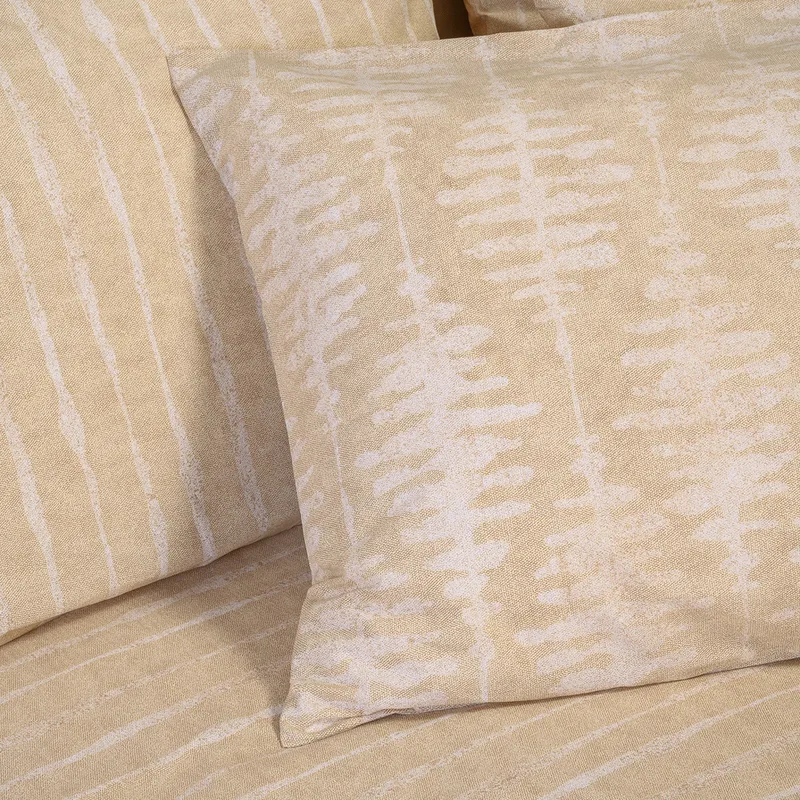 Μαξιλαροθήκες Ζεύγος 50X70 Melinen Casual Kai Μπεζ (50x70)