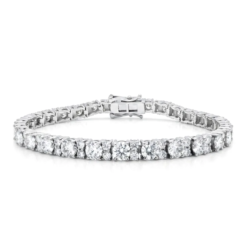 Bραχιόλι Ριβιέρα με Moissanite Diamonds από Ασήμι VR2210