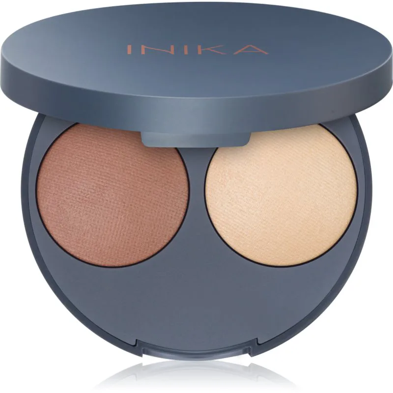 INIKA Organic Contour Duo πούδρα περιγράμματος απόχρωση Teak 5 γρ