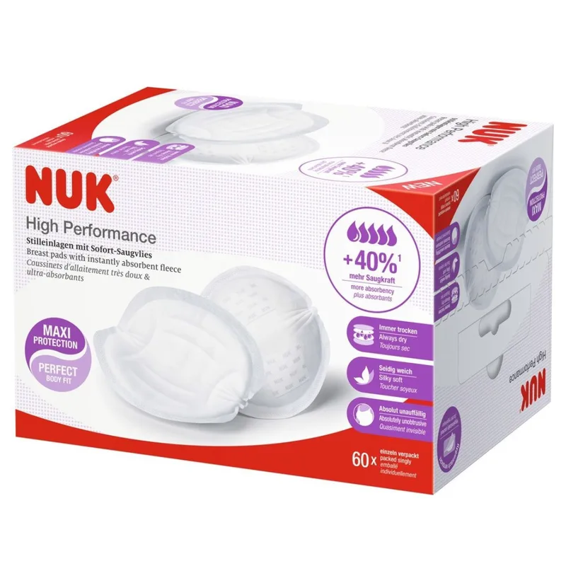 Nuk High Performance Breast Pad Επιθέματα Στήθους Υψηλής Απορροφητικότητας - 60 Τεμάχια
