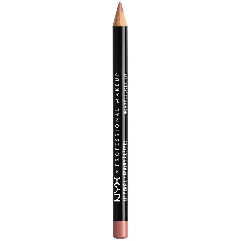 Nyx Professional Makeup Slim Lip Pencil Μολύβι Χειλιών Μακράς Διάρκειας 1.04gr - Nude Ροζ