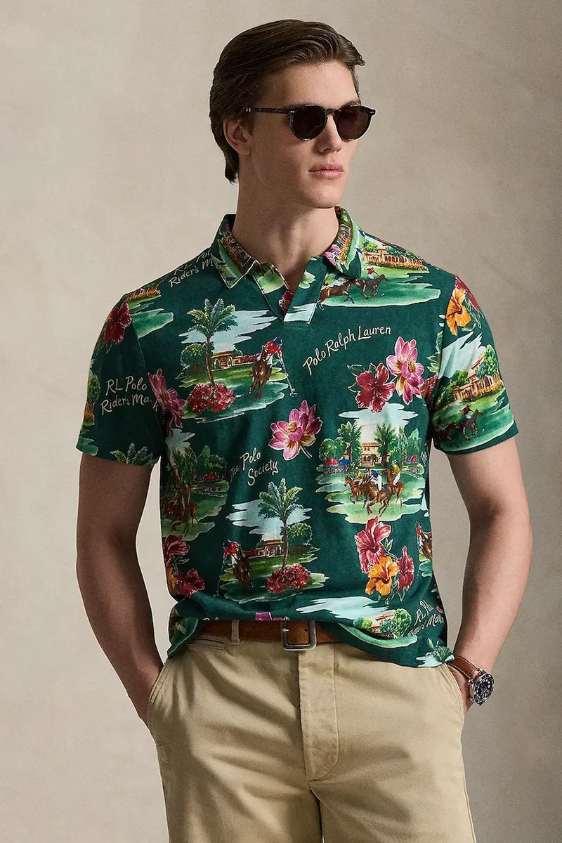Πόλο με πρόσμιξη λινού Polo Ralph Lauren