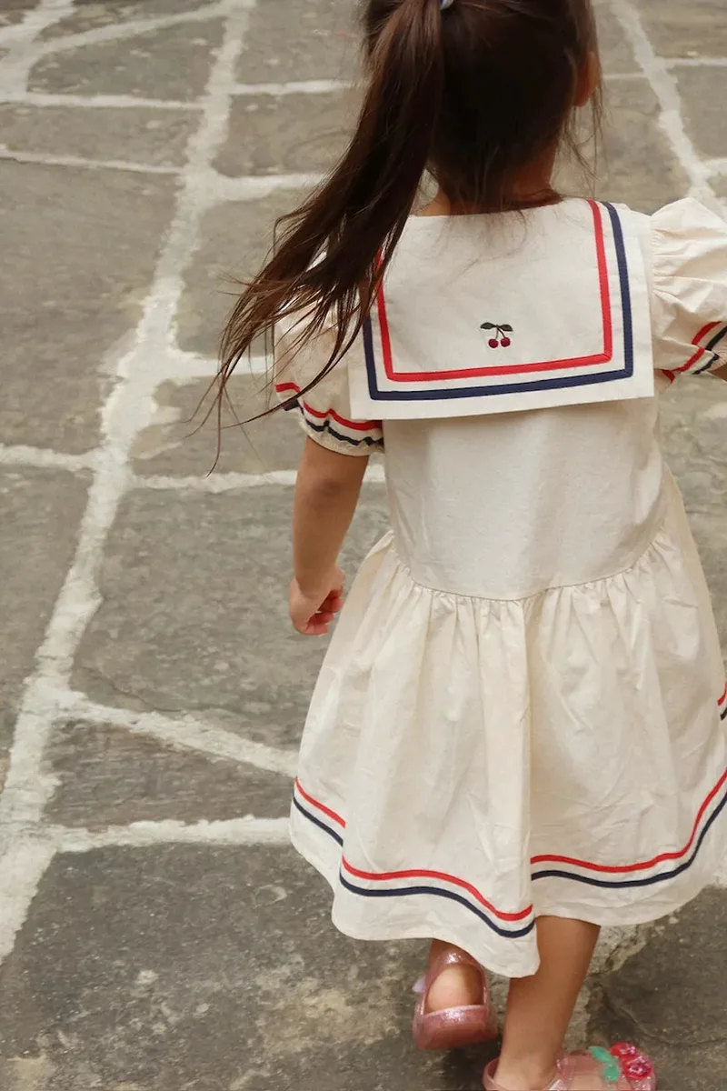 Παιδικό βαμβακερό φόρεμα Konges Sløjd ALLIE DRESS GOTS