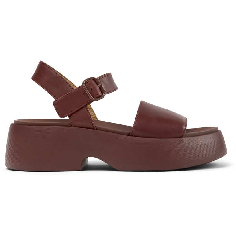 CAMPER Tasha - Πέδιλα Για Γυναικεία - Μπορντό, Μέγεθος 38, Smooth leather