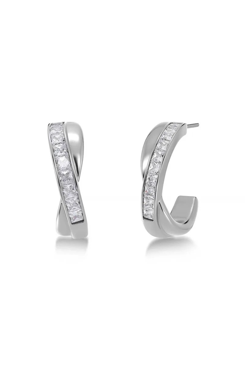 EDBLAD γυναικεία σκουλαρίκια "Andorra Creoles Duo Steel" (L) - 126046