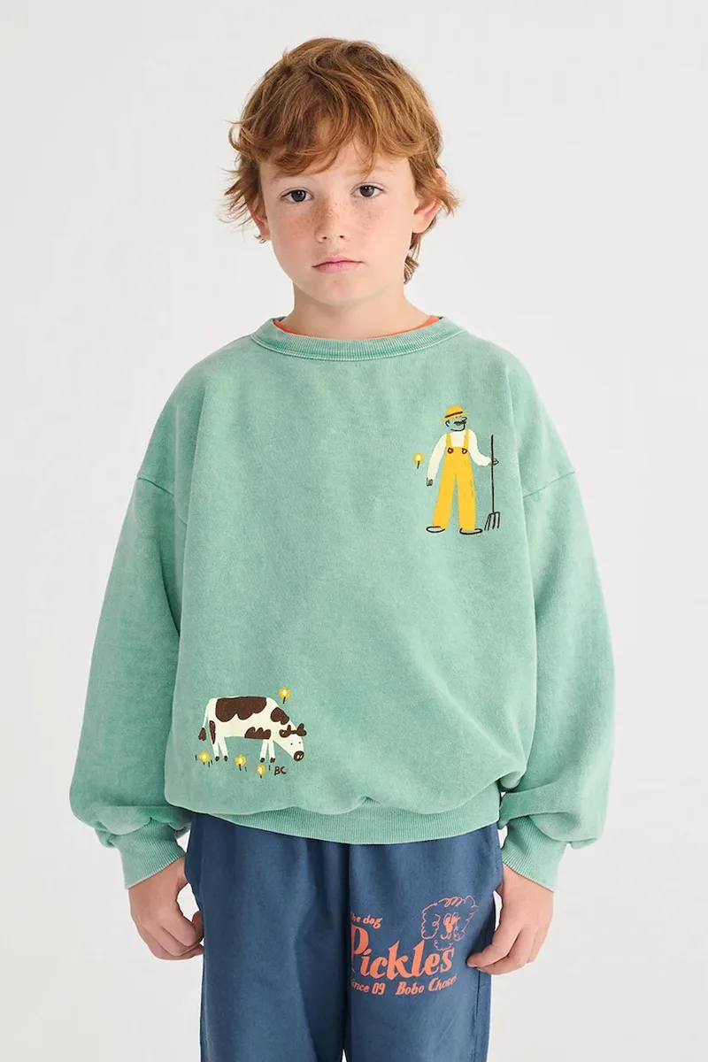 Bobo Choses Παιδική βαμβακερή μπλούζα Bobo Choses Farm Adventure