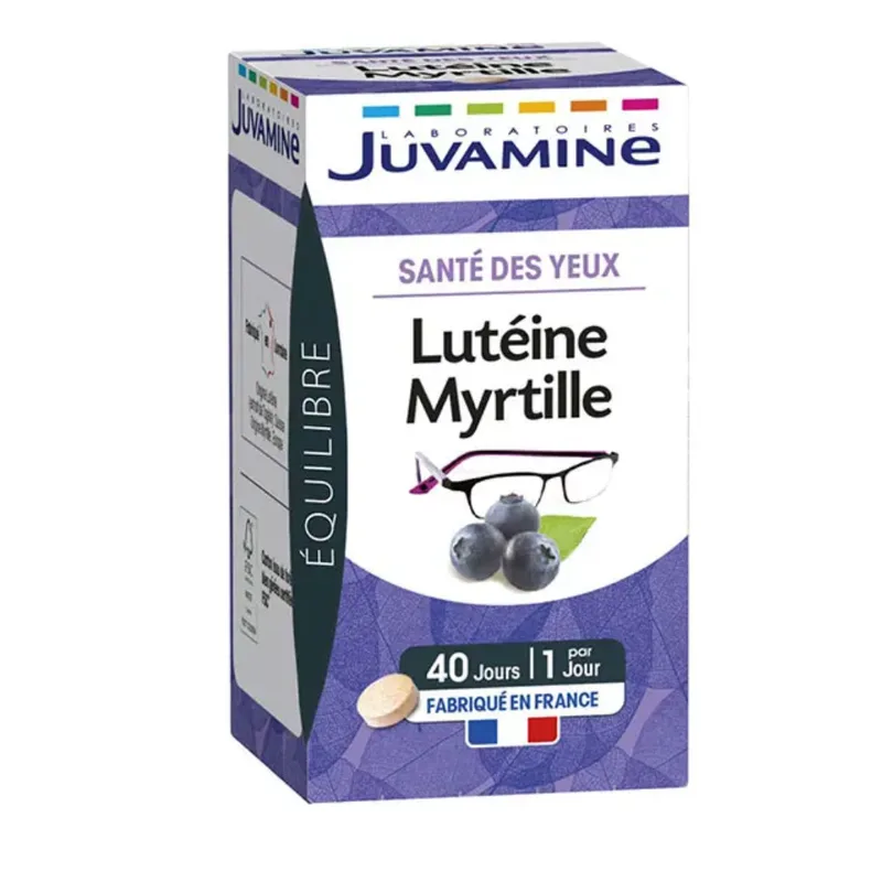 Juvamine Luteine Blueberry 40 Tablets Eye Health