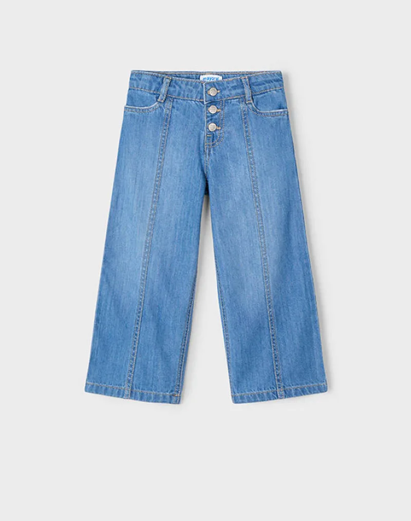 MAYORAL ΠΑΝΤΕΛΟΝΙ ΜΑΚΡΥ DENIM ΦΑΡΔΥ 03558-076 DenimBlue