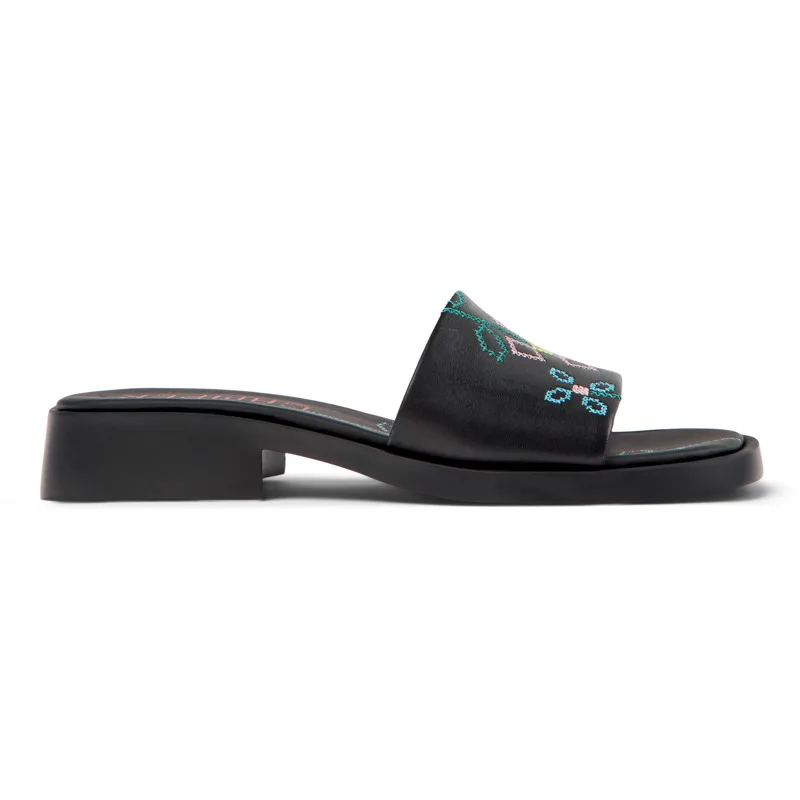 CAMPER Twins - Πέδιλα Για Γυναικεία - Μαύρο, Μέγεθος 41, Smooth leather