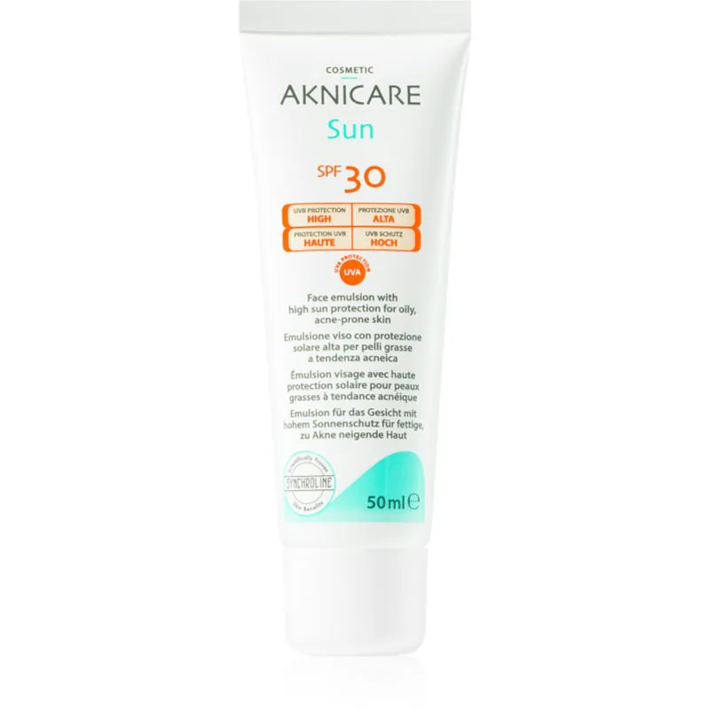 Synchroline Aknicare Sun προστατευτική κρέμα για λιπαρή επιδερμίδα με τάση για ακμή SPF 30 50 ml