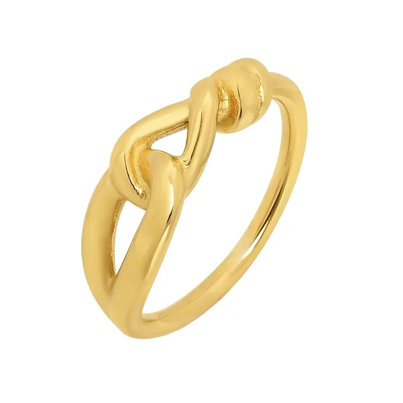 Δαχτυλίδι επίχρυσο Visetti Stainless Steel με κόμπο 52AP-RG003G 52AP-RG003G Ατσάλι