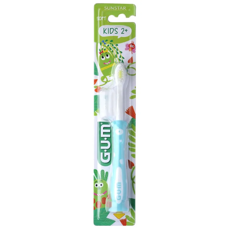 Gum Sunstar Kids 2 Years+ Soft Toothbrush Παιδική Οδοντόβουρτσα με Βεντούζα Στερέωσης από 2 Ετών 1 Τεμάχιο Κωδ 901 - Γαλάζιο