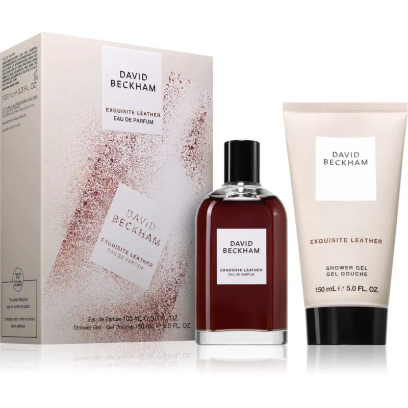 David Beckham Exquisite Leather σετ δώρου για άντρες