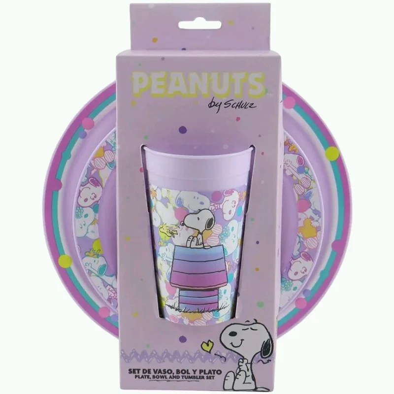 Παιδικό σετ φαγητού CYP Brands 3 piece kitchenware - Snoopy