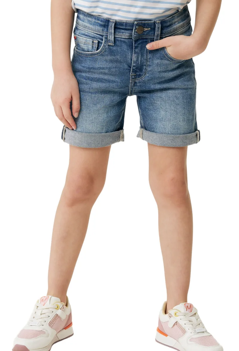 Σορτς Mexx Juno Mid Waist Slim Leg Jeans BM0526033G-Light Vintage Κορίτσι