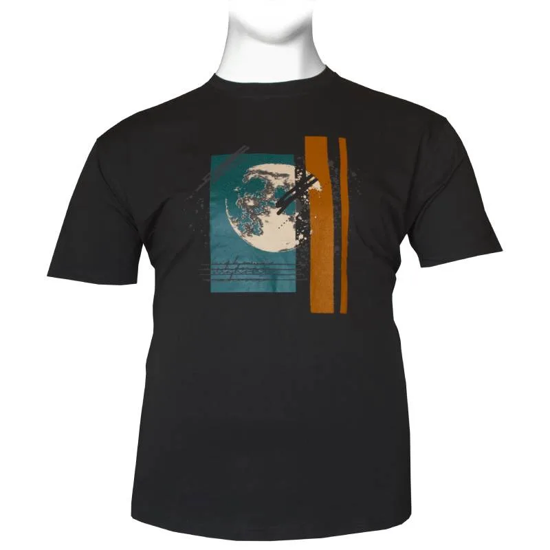 King size μακό pennie T-shirt "Space Splash" της Polo Pepe - Black Rock