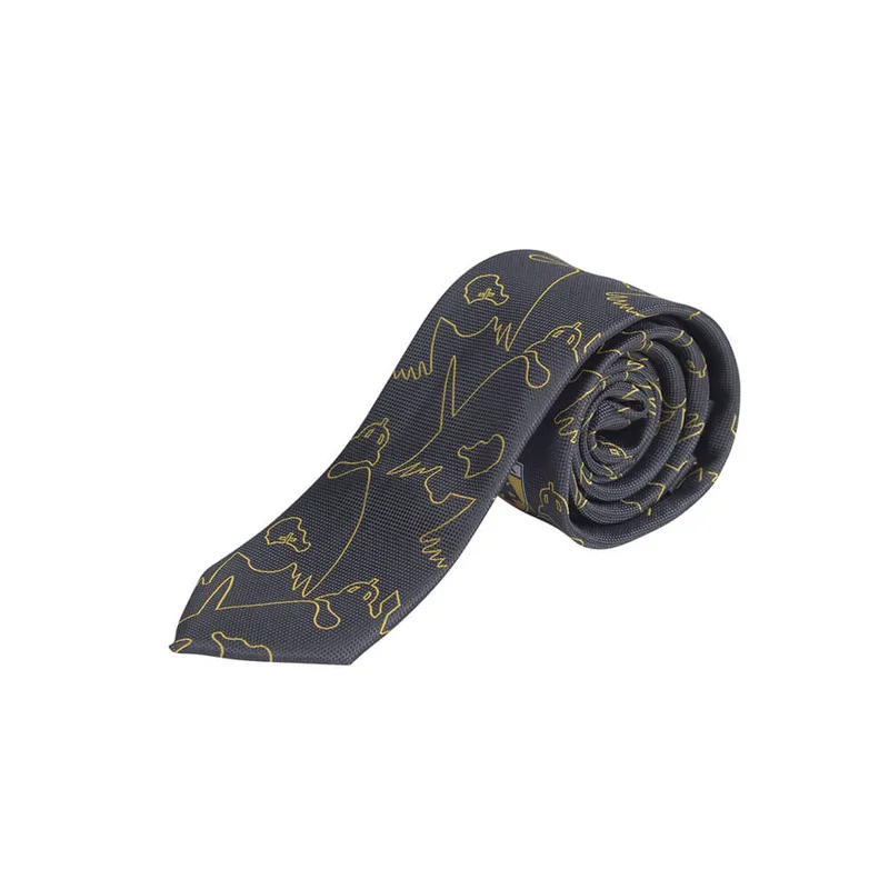 Prince Oliver Γραβάτα Με Print Της Αεκ Μαύρη (Φάρδος 7 cm)