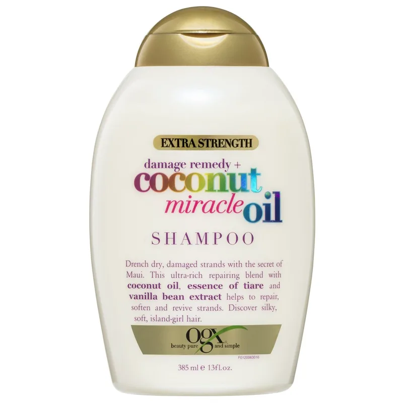 OGX Coconut Miracle Oil Shampoo Σαμπουάν Αποκατάστασης για Ταλαιπωρημένα Μαλλιά 385ml