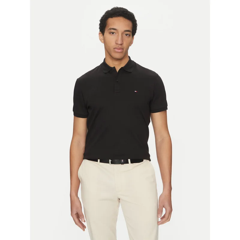 Tommy Hilfiger Polo Essential MW0MW35585 Μαύρο Regular Fit