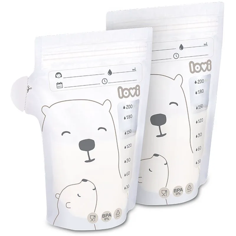 LOVI Buddy Bear σακούλα για διατήρηση του μητρικού γάλακτος 25x200 ml