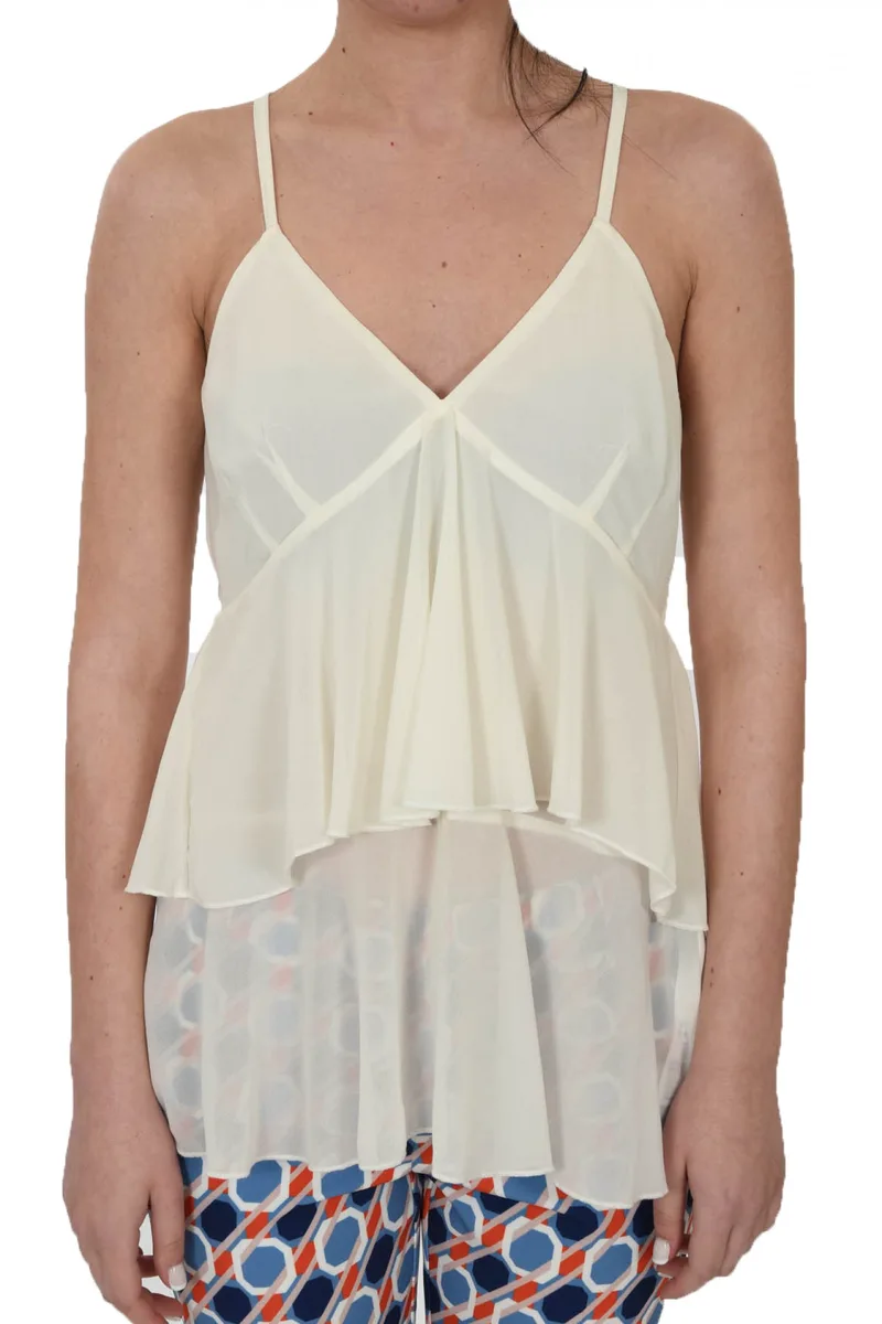 LIU JO TOP V NECK ΒΟΛΑΝ ΕΚΡΟΥ