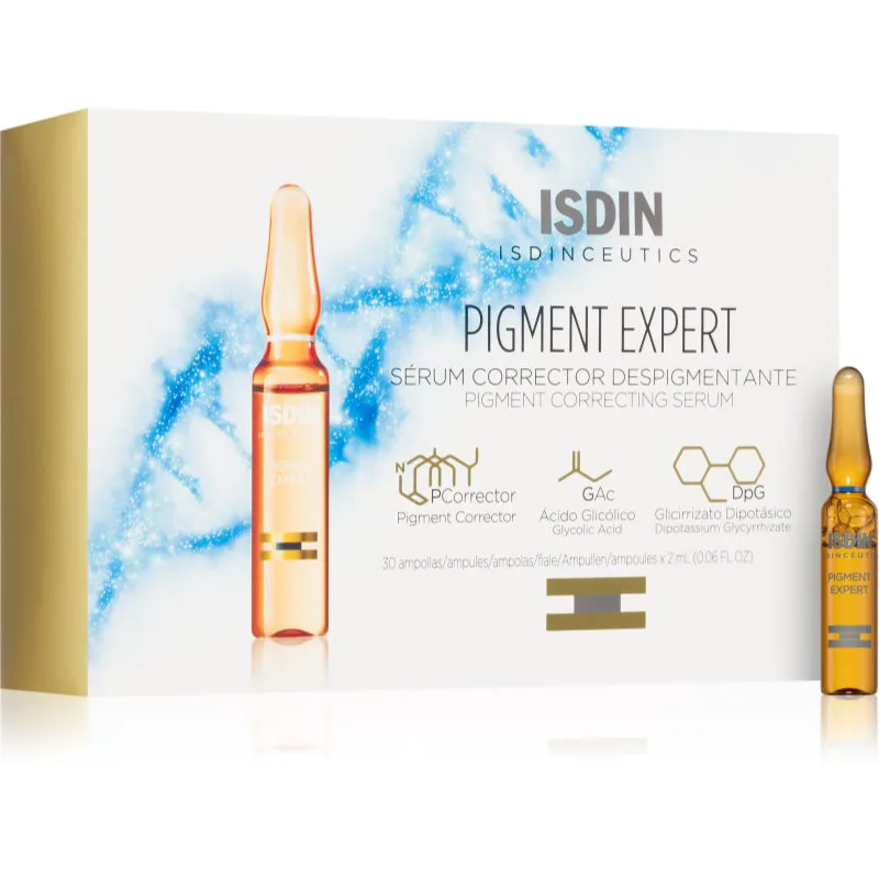 ISDIN Isdinceutics Pigment Expert ξανοιχτικός διορθωτικός ορός κατά των χρωστικών κηλίδων 30x2 ml