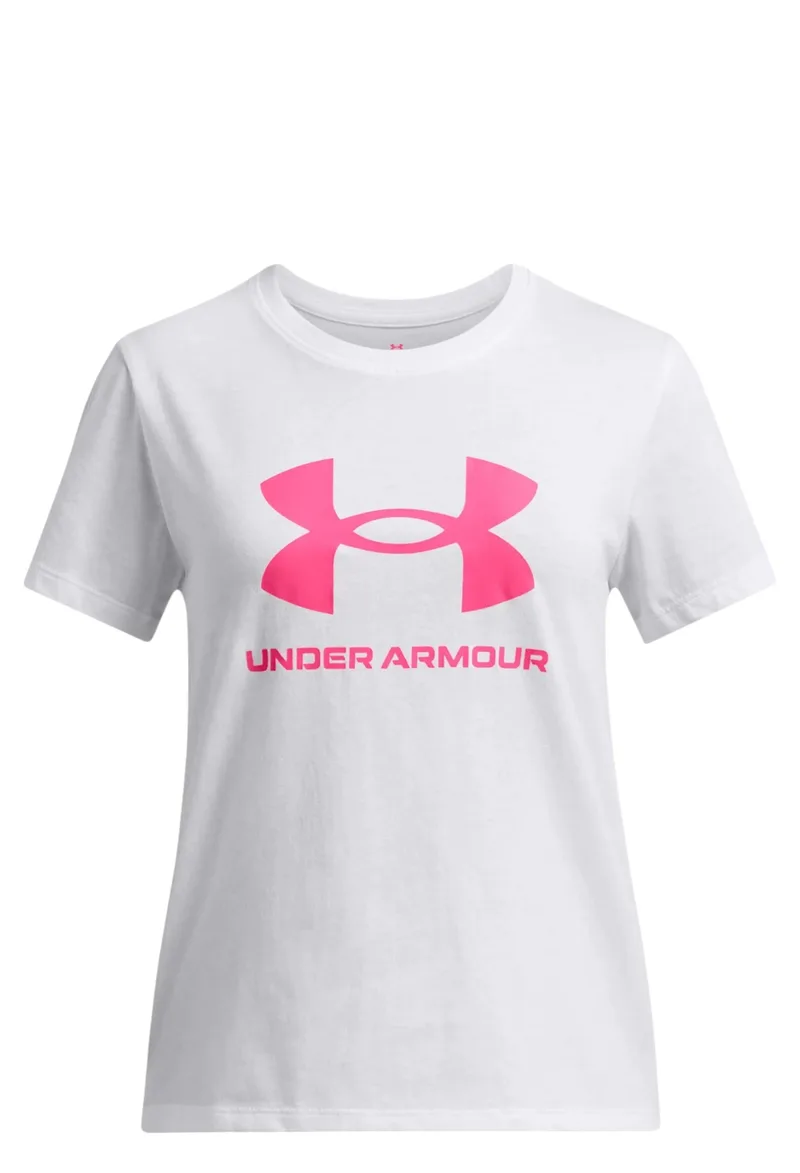 Μπλούζα Κοντομάνικη Under Armour Big Logo 1389756-100 Κορίτσι