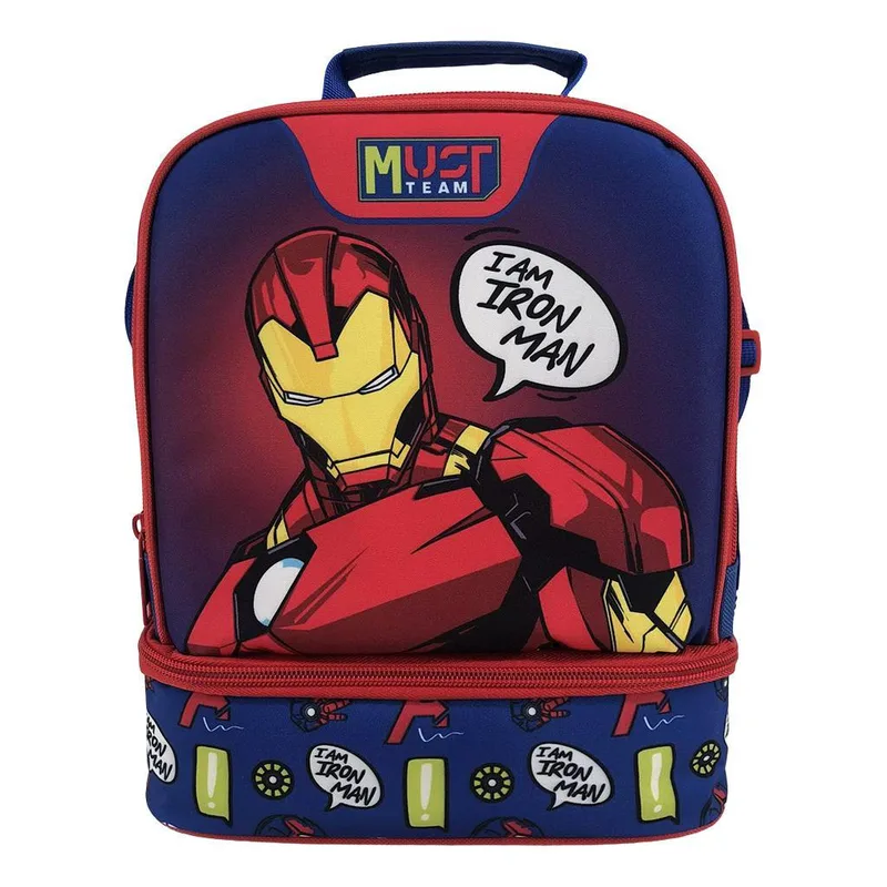 ΤΣΑΝΤΑΚΙ ΦΑΓΗΤΟΥ AVENGERS IRON MAN BLUE MUST TEAM ΙΣΟΘΕΡΜΙΚΟ 2 ΘΗΚΕΣ