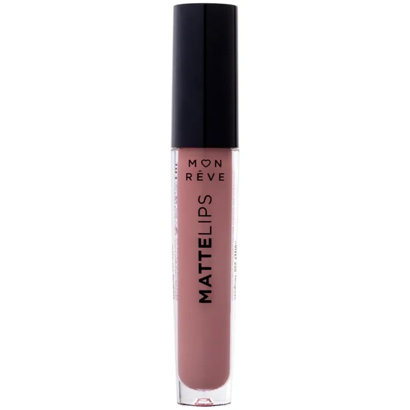 Mon Reve Matte Lips Liquid Lipstick Υγρό Ματ Κραγιόν με Πλούσιο Χρώμα Μεγάλης Διάρκειας 4ml - 28