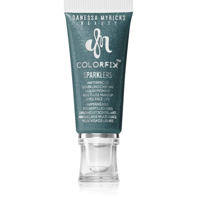 Danessa Myricks Beauty Colorfix Sparklers πολυλειτουργικο μεικ απ για τα ματια, τα χειλη και το προσωπο απόχρωση Evergreen 10 ml
