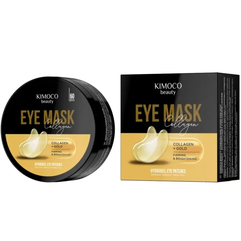 Kimoco Firming & Brightening Χρυσό & Collagen Eye Mask Μάσκα Ματιών για Σύσφιξη & Λάμψη με Κολλαγόνο & Κολλοειδή Χρυσό 60 Τεμάχια