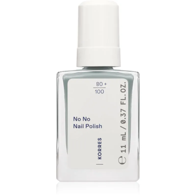 Korres No No Nail Polish περιποιητικό βερνίκι νυχιών απόχρωση 85 Sage Green 11 ml