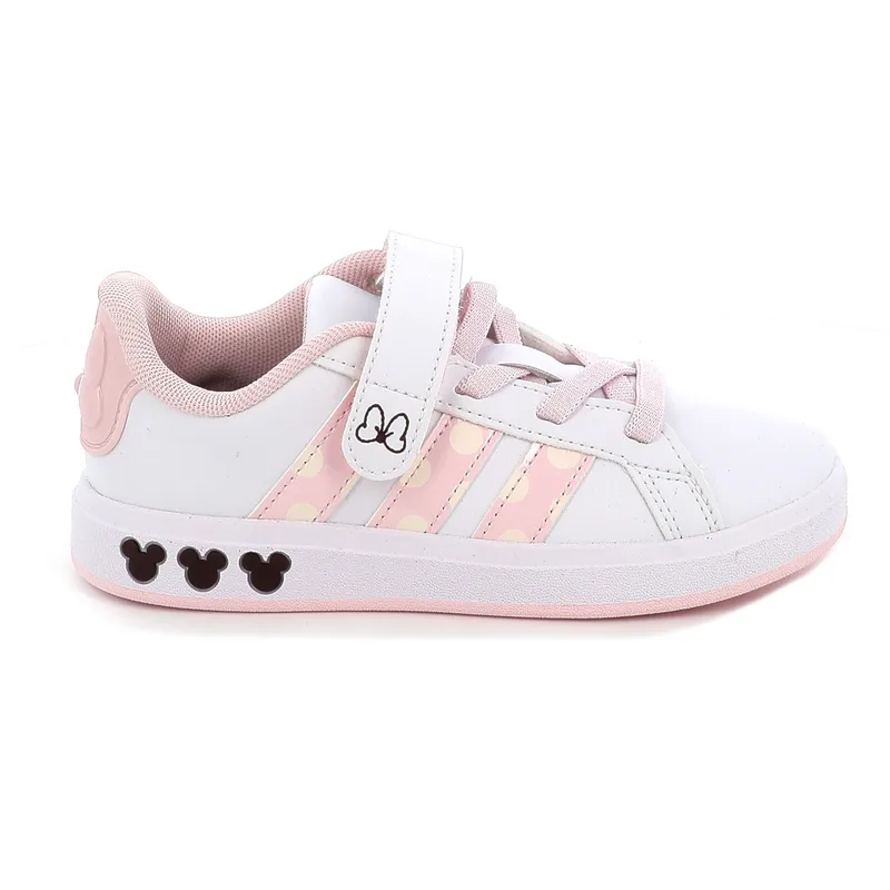 Παιδικό Αθλητικό Παπούτσι για Κορίτσι Adidas Grand Court Minnie El K Χρώματος Λευκό JR8134