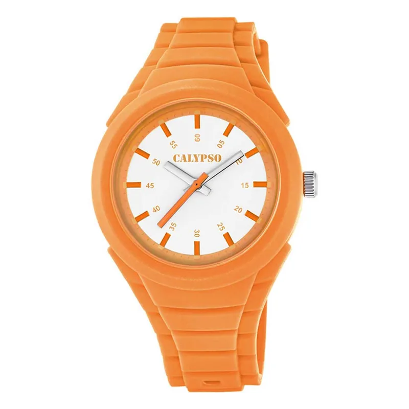 CALYPSO Kids Πορτοκαλί Rubber Strap K5724-7