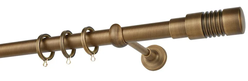 Κουρτινόβεργα Zogometal Easy Line E0436 Μπρονζέ