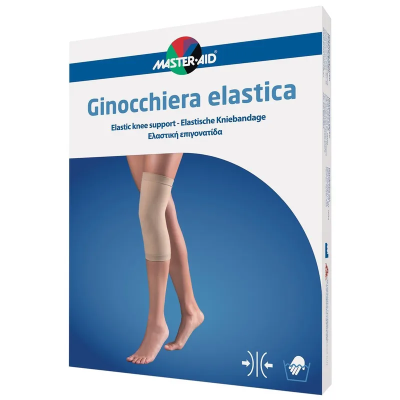 Master Aid Elastic Knee Support Ελαστική Επιγονατίδα σε Μπεζ Χρώμα 1 Τεμάχιο - Small