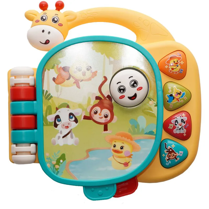Bo Jungle Musical Giraffe Booklet μουσικό παιχνίδι 12m+ 1 τμχ